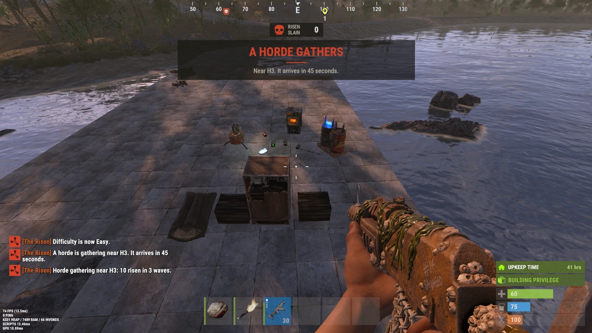 A horde is announced to every player